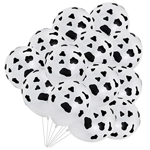 Alipis 25 Stück Teiliges Große Kuh Luftballons Bedruckt mit Lustigem Kuhmotiv Robust und Farbecht für Kindergeburtstag Western und Cowboy Partydekoration Vielseitig für Indoor und Outdoor von Alipis