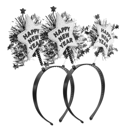 Alipis 2St Partydekorationen Partyzubehör für das ganze Jahr Kopfschmuck Haarbänder halloween party faschingshaarreife Party-Haarschmuck Haarschmuck für das neue Jahr Plastik von Alipis