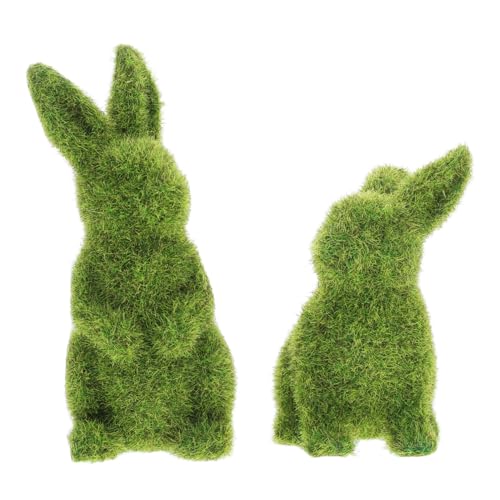 Alipis 2pcs Figuren Grün Beflockung Decor Outdoor Ornamente Für Garten Ostern Alipis 2pcs Figuren Grün Beflockung Decor Outdoor Ornamente Für Garten Ostern von Alipis