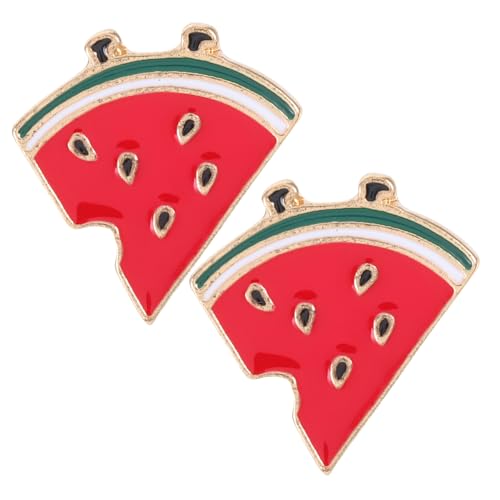 Alipis 2Stücke Wassermelonen Broschen Einzigartige Legierungs Pins Für Accessoires Stilvolle Anstecknadeln Für Partys Und Täglichen Gebrauch Leichtes Design von Alipis