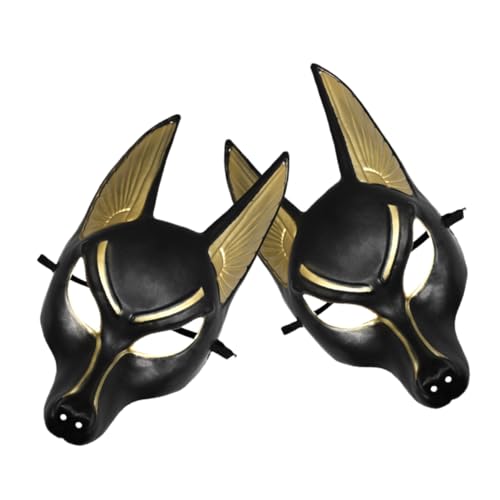 Alipis 2st Anubis-maske Halloween 3d Ägyptische Maske Wolf Maskerade Cosplay Prop Tiermasken-requisite Tier-maskerade-maske Ägyptisches Cosplay-kostümzubehör Maskenstütze Black Plastik Alipis 2st Anubis-maske Halloween 3d Ägyptische Maske Wolf Maskerade Cosplay Prop Tiermasken-requisite Tier-maskerade-maske Ägyptisches Cosplay-kostümzubehör Maskenstütze Black Plastik von Alipis
