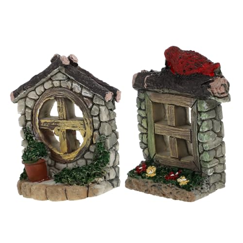 Alipis 2st Mikro-landschaftsverzierung Mini-fensterschmuck Aquarium Schwebend Plüsch Zwerge Gartendekoration Gartenzwerge Im Freien Feenfenster Für Bäume Im Freien Pflanzen Tank Kunstharz von Alipis