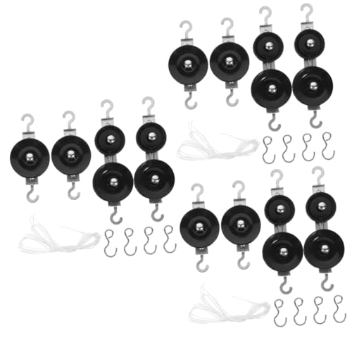 Alipis 3 Sätze Pullax -Lehrhilfen Mechaniker Rolle Experimente Riemenscheibe Physikalische Experimentierkästen Werkzeuge für Physikexperimente elektrische Riemenscheibe Eisen Schwarz von Alipis