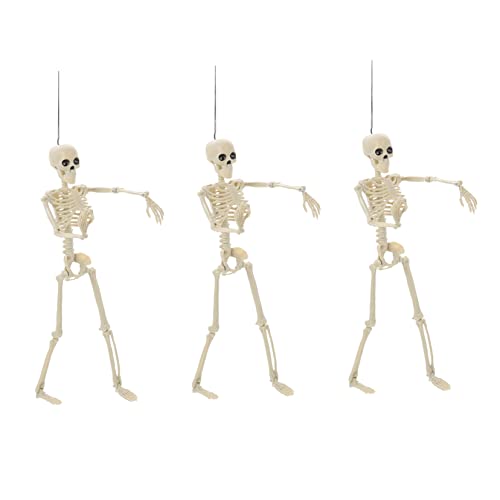 Alipis 3 Stück Teiliges Halloween Deko Skelett mit Beweglichen Gelenken Realistisches Kleines Modell für Party Dekoration Wiederverwendbar Langlebig und Flexibel für Gruselige Szenarien Alipis 3 Stück Teiliges Halloween Deko Skelett mit Beweglichen Gelenken Realistisches Kleines Modell für Party Dekoration Wiederverwendbar Langlebig und Flexibel für Gruselige Szenarien von Alipis