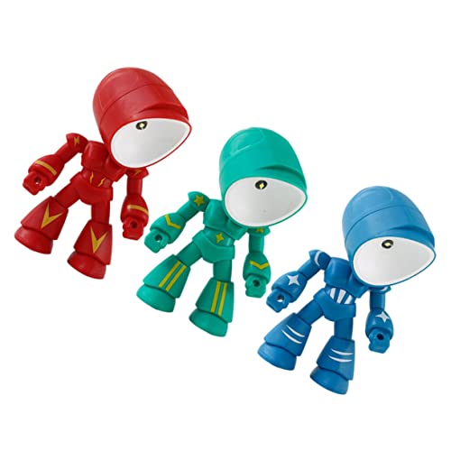 Alipis 3 Stück Teiliges LED Nachtlicht Roboter Tischlampe Einstellbarer Kopf PVC Material Bunte Schreibtischdekoration für Weihnachten Geburtstag Alipis 3 Stück Teiliges LED Nachtlicht Roboter Tischlampe Einstellbarer Kopf PVC Material Bunte Schreibtischdekoration für Weihnachten Geburtstag von Alipis