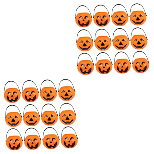 Alipis 30 Stück Teiliges Halloween Kürbis Eimer aus Hochwertigem Kunststoff Kleine Handliche Süßigkeitenhalter mit Gruseligem Design für Partydeko und Haunted House Dekoration Alipis 30 Stück Teiliges Halloween Kürbis Eimer aus Hochwertigem Kunststoff Kleine Handliche Süßigkeitenhalter mit Gruseligem Design für Partydeko und Haunted House Dekoration von Alipis