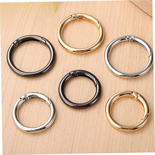 Alipis 30 Stück Teiliges Runde Karabinerhaken O Ring Schnappverschluss Clips für Taschen Handtaschen Schlüsselanhänger DIY Handwerk Vielseitig Einsetzbar Robust und Sicher von Alipis