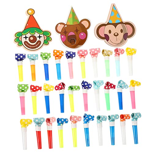 Alipis 30Stücke Lustige Party Blowouts Ausbrüche Für Kindergeburtstagsfeiern Papier Tröten Im Cartoon Design Für Silvester Und Festlichkeiten von Alipis