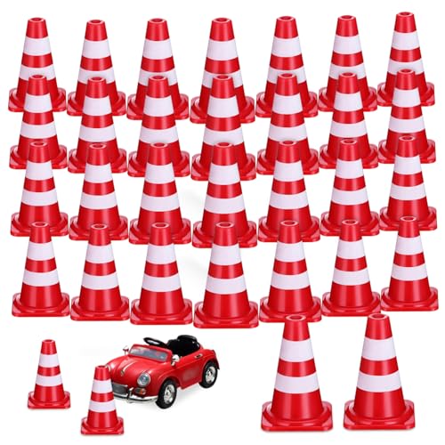 Alipis 30Stücke Mini Baukegel für Kreative Verkehrsszenen Realistische Spielzeuge Verkehrserziehung für Modellbau Leuchtende Farben und Hohe Alipis 30Stücke Mini Baukegel für Kreative Verkehrsszenen Realistische Spielzeuge Verkehrserziehung für Modellbau Leuchtende Farben und Hohe von Alipis