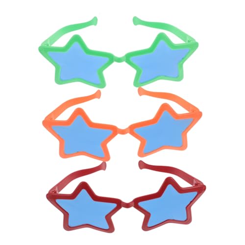 Alipis 3pcs Star Form Eyewear Hawaii Party Für Sommer Strand Liefert Geburtstagsstar Brille Fancy Star Eyewear Stern Brillen Mit Brillen von Alipis