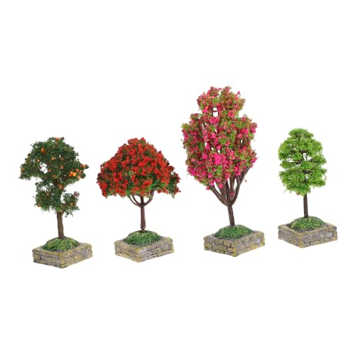 Alipis 4 Stück Miniaturbaum Dekorationsset Kunststoffmodellbäume mit Basis für Mikrolandschaft Realistische Miniaturbäume für Diorama Modelle und Fotografie Alipis 4 Stück Miniaturbaum Dekorationsset Kunststoffmodellbäume mit Basis für Mikrolandschaft Realistische Miniaturbäume für Diorama Modelle und Fotografie von Alipis