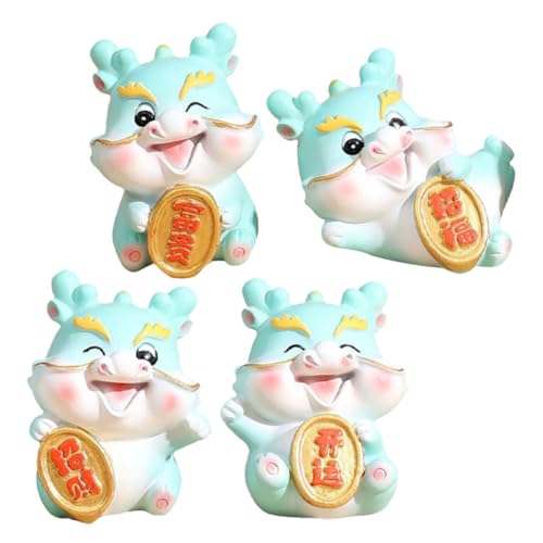 Alipis 4 Stücke Mini Harz Drachen Figuren Chinesischen Drachen Auto Dekoration Schreibtisch Ornament Alipis 4 Stücke Mini Harz Drachen Figuren Chinesischen Drachen Auto Dekoration Schreibtisch Ornament von Alipis