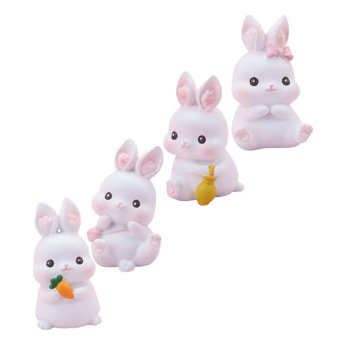 Alipis 4 Stück Osterhasen Kuchendekoration Niedliche Hase Figuren für Geburtstagsfeiern und Fotodekoration Resin Cake Topper mit Verarbeitung Alipis 4 Stück Osterhasen Kuchendekoration Niedliche Hase Figuren für Geburtstagsfeiern und Fotodekoration Resin Cake Topper mit Verarbeitung von Alipis