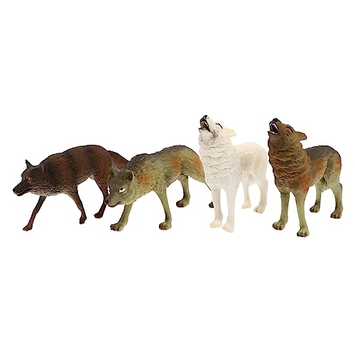 Alipis Wild Life Models 4 Stück Realistische Plastikfiguren Lernspielzeug Jungen Und Mädchen Spielzeug Entwickeln Sie Die Wahrnehmung Dekorativ von Alipis