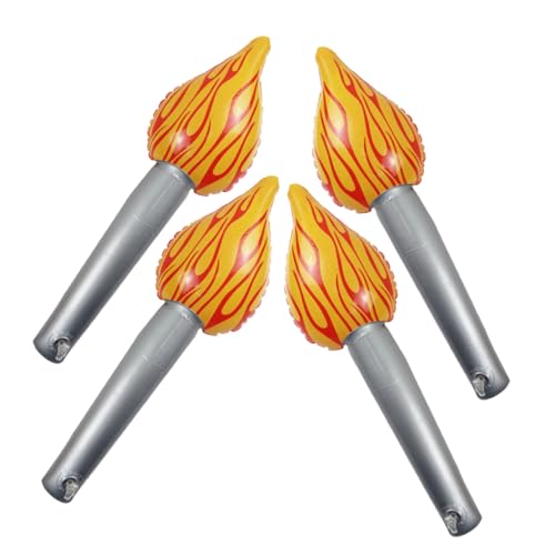 Alipis 4 Stück Teiliges Aufblasbares Fackelspielzeug Torch Prop Leichtes Realistisches und Party Accessoire für Sportwettkämpfe Schulveranstaltungen und Cosplay Alipis 4 Stück Teiliges Aufblasbares Fackelspielzeug Torch Prop Leichtes Realistisches und Party Accessoire für Sportwettkämpfe Schulveranstaltungen und Cosplay von Alipis