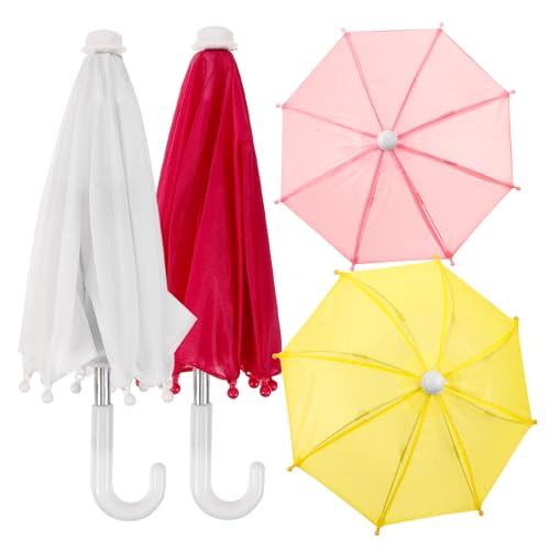 Alipis 4Stücke Puppen Regenschirm Dekoratives Zubehör für Puppenhäuser Leicht und Tragbar für Puppen und Ergänzung Alipis 4Stücke Puppen Regenschirm Dekoratives Zubehör für Puppenhäuser Leicht und Tragbar für Puppen und Ergänzung von Alipis