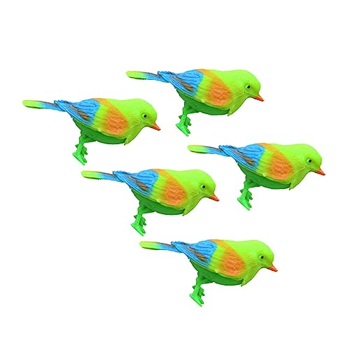 Alipis 5 STK Klingen Kleiner Vogel Vogelhäuser Vogelspielzeug Für Wellensittiche Zwitschernder Vogel Sprechender Papagei Vogelhaus Papageienspielzeug Vögel Verzieren Colorful von Alipis