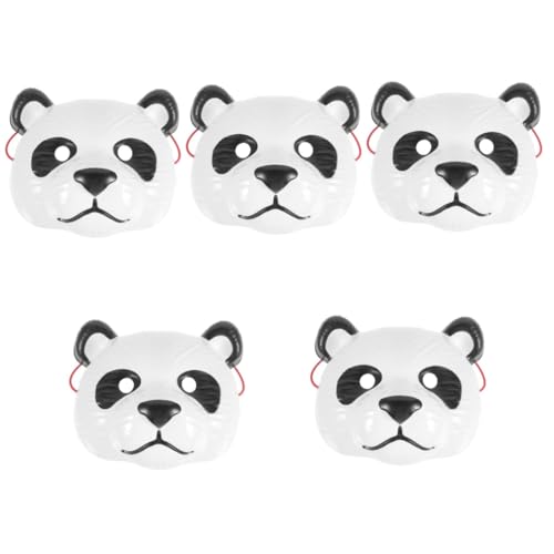 Alipis 5 Stück Panda Tiermaske Leichte Kostüm Maske für Partys Halloween und Geburtstagsfeiern Niedliches Design Requisite für Kostümpartys und Feierlichkeiten von Alipis