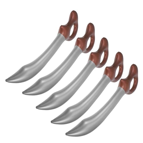 Alipis 5 Stücke Piratenmesser Ballon LED Kid Geburtstag Für Schaum Schwerter Halloween Aufblasbare Party Mittelalterlichen Piraten Prop Spielzeug Piraten Pvc Kaffee von Alipis