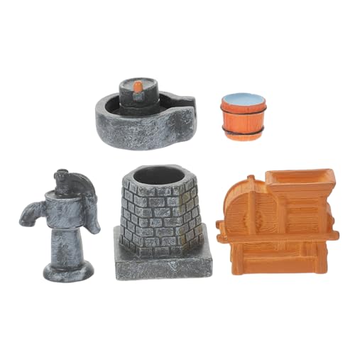 Alipis 5 Stück Zartes Miniaturspielzeug Miniaturen Zum Basteln Realistisches Miniaturspielzeug Mini Interessantes Miniaturmodell Mini-hausversorgung Harz von Alipis