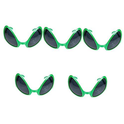 Alipis 5 Stück außerirdische Brille Cosplay verrückt futuristisch Neuheitsbrillen für Erwachsene -Kostüm-Brille lustige brillen -Kostüm für Damen -Brille für Plastik Alipis 5 Stück außerirdische Brille Cosplay verrückt futuristisch Neuheitsbrillen für Erwachsene -Kostüm-Brille lustige brillen -Kostüm für Damen -Brille für Plastik von Alipis