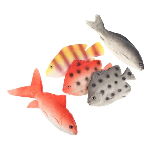 Alipis 5stücke Teiliges Realistischer Fischmodelle Künstliche Fische Für Küchen-Dekoration Restaurant-Display Und Fotografie Zum Lernen Über Meeresbewohner Detailgetreu Und von Alipis