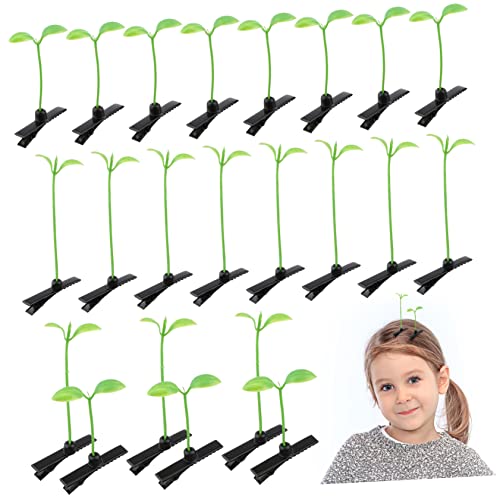 Alipis 50 Stück Haarnadel Haarspangen sprießen Karikatur Haarspange aus trendy Kleine Sprout -Clips spielzeuge perücke tragegurt Sprossenklammern Sprossen-Haarspangen Plastik Grün von Alipis