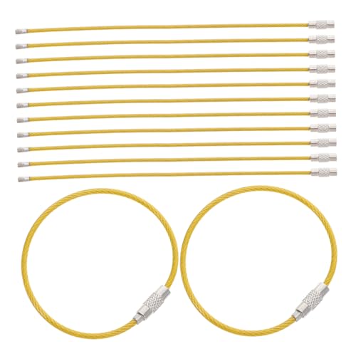 Alipis 50 Stück Pvc-beschichtete Stahl-draht Schlüsselringe Robuste Kabelschlaufen Große Metallringe Vielseitige Verbindungselemente für Gepäck Taschen Schlüssel Handgefertigt Sicher und Alipis 50 Stück Pvc-beschichtete Stahl-draht Schlüsselringe Robuste Kabelschlaufen Große Metallringe Vielseitige Verbindungselemente für Gepäck Taschen Schlüssel Handgefertigt Sicher und von Alipis