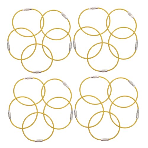 Alipis 50 Stück Stahlkern Schlüsselringe mit Pvc-beschichtung Robuste Drahtschlaufen Hohe Tragkraft Wetterbeständig Vielseitig für Gepäck Taschen und Schlüssel Geeignet Alipis 50 Stück Stahlkern Schlüsselringe mit Pvc-beschichtung Robuste Drahtschlaufen Hohe Tragkraft Wetterbeständig Vielseitig für Gepäck Taschen und Schlüssel Geeignet von Alipis