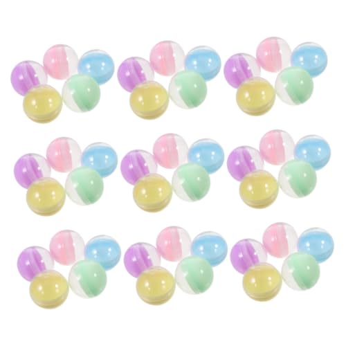 Alipis 50 Stück Teiliges Runde Vending Machine Kapseln aus Robustem Kunststoff Halbdurchsichtig in Spielerischen Macaron Farben für Süßigkeitenbehälter Claw Machine Bälle DIY von Alipis