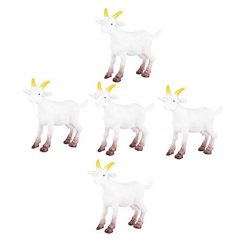 Alipis 5Stücke Ziegenmodelle aus PVC Realistische Tierornamente für DIY Miniaturszenen Dekoration für Mooslandschaften Sukkulenten Kreative Projekte Zufällige Farbauswahl Alipis 5Stücke Ziegenmodelle aus PVC Realistische Tierornamente für DIY Miniaturszenen Dekoration für Mooslandschaften Sukkulenten Kreative Projekte Zufällige Farbauswahl von Alipis