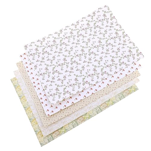 Alipis 5blätter Miniatur Tapetenblätter Für Puppenhaus-Dekoration Abziehbare Wandaufkleber Teiliges Für Wohnzimmer Und Schlafzimmer Selbstklebend Bunte Designs Für Kreative von Alipis