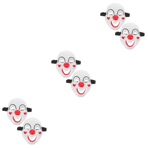 Alipis Kinderkleider 6 Stk Party-Maske Kleidung Clown Kostüm Maske Clown-Cosplay-Requisiten Cosplay-Maske Abschlussball Kopfbedeckung Lieferungen Make-up-Kostüm-Requisiten Kind Plastik von Alipis