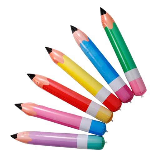 Alipis 6 Stück Giant Aufblasbare Bleistifte Deko für Schulanfang Klassenzimmer Partys Farbenfrohe Stifte Dekorative Luftballons für Kinderfestlichkeiten Alipis 6 Stück Giant Aufblasbare Bleistifte Deko für Schulanfang Klassenzimmer Partys Farbenfrohe Stifte Dekorative Luftballons für Kinderfestlichkeiten von Alipis