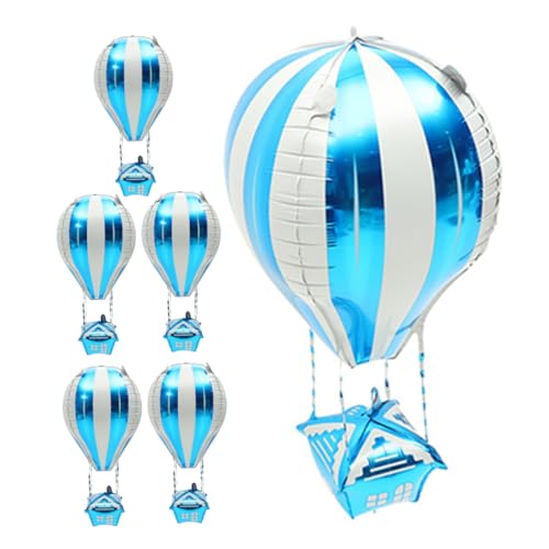 Alipis 6 Stück Heißluftballon Dekoration Aluminium Heißluftballon Ballons Heißluftballon Aluminiumballon Helium Dekoballon Bunte Folienballons Aluminiumfolie Himmelblau Alipis 6 Stück Heißluftballon Dekoration Aluminium Heißluftballon Ballons Heißluftballon Aluminiumballon Helium Dekoballon Bunte Folienballons Aluminiumfolie Himmelblau von Alipis