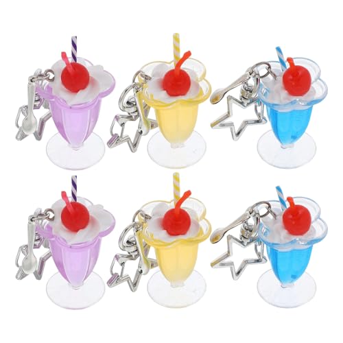 Alipis 6 Stück Süße Mini-eiscreme-anhänger, Trinkbecher, Flaschenanhänger Für Diy-handwerk, Schlüsselanhänger, Ohrringe, Halskette, Schmuckherstellung Alipis 6 Stück Süße Mini-eiscreme-anhänger, Trinkbecher, Flaschenanhänger Für Diy-handwerk, Schlüsselanhänger, Ohrringe, Halskette, Schmuckherstellung von Alipis