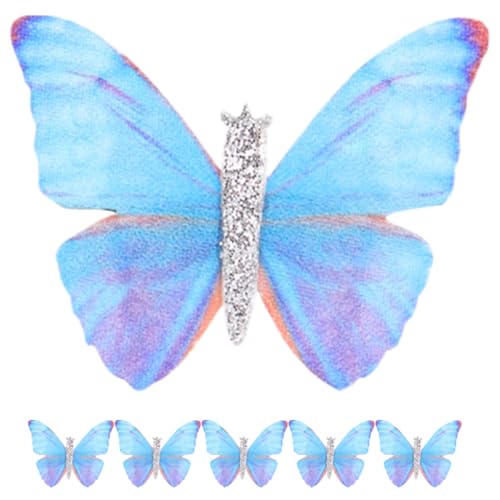 Alipis 6 Stück Teiliges Damen Haarklammern Niedliche Schmetterling Haarspangen für Mädchen Farbenfrohe Haaraccessoires für Rutschfest und Elegant von Alipis