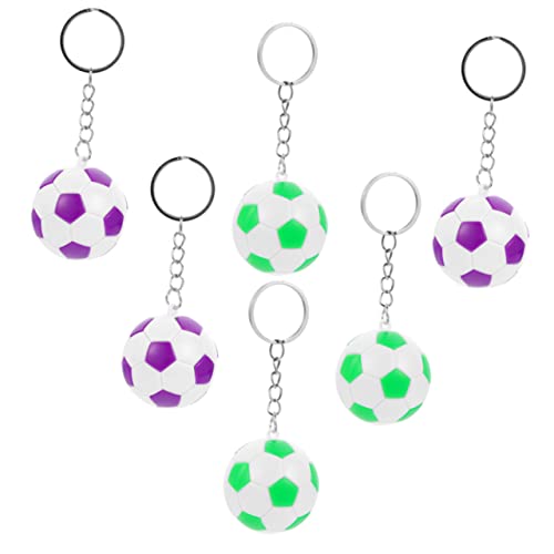 Alipis 6Stücke Fußball Schlüsselanhänger Schlüsselring Fußballform Dekoration Für Taschen Für Sportliebhaber Alipis 6Stücke Fußball Schlüsselanhänger Schlüsselring Fußballform Dekoration Für Taschen Für Sportliebhaber von Alipis