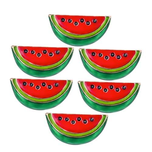 Alipis 6Stücke Wassermelonen Broschenclip Teiliges Kreatives Anstecknadel Schmuck Für Frauen Für Partys Geburtstage Und Festivals Zu Befestigen Sicher Und Langlebig von Alipis