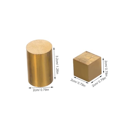 Alipis 7 Stück Würfelgruppe Würfel für wissenschaftliche Aktivitäten Wissenschaftliche Schwerkraftwürfel Kupferwürfel Metalldichtewürfel Physikprojekte Dichtewürfel-Set Aluminium von Alipis