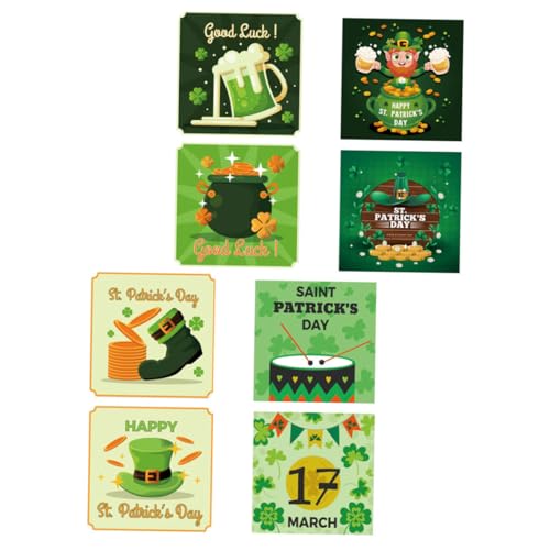 Alipis 8 Stück Patrick's Day Aufkleber für Flaschen Selbstklebende Etiketten für Getränke Party Deko für Feierliche Anlässe Einfach Ablösbar und Rückstandsfrei eine Festliche Alipis 8 Stück Patrick's Day Aufkleber für Flaschen Selbstklebende Etiketten für Getränke Party Deko für Feierliche Anlässe Einfach Ablösbar und Rückstandsfrei eine Festliche von Alipis