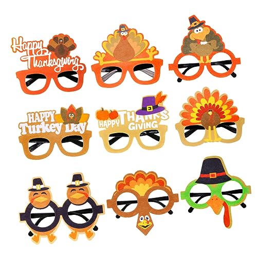 Alipis 9 Stück Teiliges Thanksgiving Partybrillen Lustigem Truthahn Design Leichtes PC Material Zuverlässige und Sichere Foto Requisiten für Festliche Kostüme und Dekoration Alipis 9 Stück Teiliges Thanksgiving Partybrillen Lustigem Truthahn Design Leichtes PC Material Zuverlässige und Sichere Foto Requisiten für Festliche Kostüme und Dekoration von Alipis
