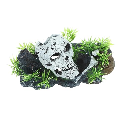 Alipis Aquarium Totenschädel Dekoration Realistisches Hohlharz Ornament für Fischbecken und Terrarien für Halloween und Unterwasser Alipis Aquarium Totenschädel Dekoration Realistisches Hohlharz Ornament für Fischbecken und Terrarien für Halloween und Unterwasser von Alipis