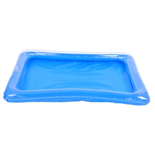 Alipis Aufblasbares Tablett sandkasten aufblasbares Aufblasbares Pooltablett Aufblasbarer Luau-Kühler aufblasbarer Tisch für Pool schwimmende Wanne für Pool Babybecken PVC Blue von Alipis