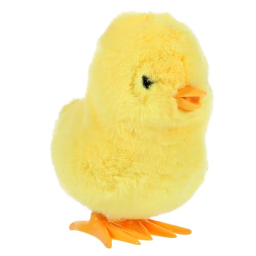 Alipis Aufzieh Hühnchen Lustiges Springendes Tierspielzeug Für Kleinkinder Uhrwerk Plüsch Küken Für Ostern Fördert Die Motorischen Fähigkeiten von Alipis