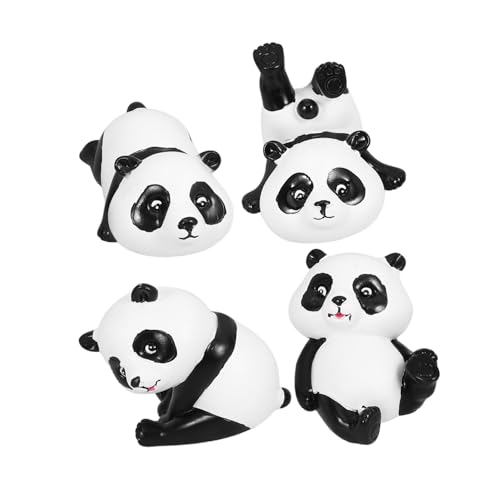 Alipis Niedliche Panda-tischdekoration Harz Panda-Ornament Gartenlandschaftsdekor Für Geburtstagsparty von Alipis