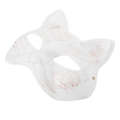 Alipis Blanko-Katzenmasken Maskerade-Katzenmasken Diy-Masken In Katzenform Bemalbare Weiße Katze Unbemalte Masken Für Maskerade-Requisiten Halloween-Cosplay-Partygeschenke B von Alipis