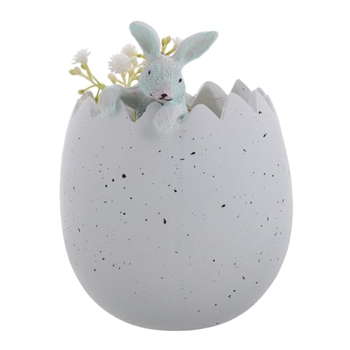 Alipis Osterhase Pflanzer Topf Harz Shell Sukkulenten Blumentöpfe Bunny Figurine Für Home von Alipis