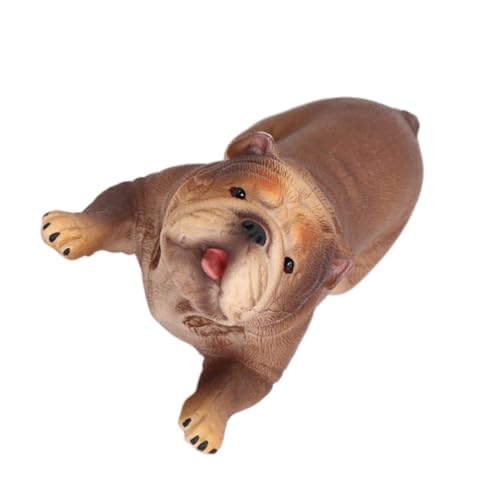 Alipis Bulldogge-Verzierung für kinderspielzeug Tierfigur plasur hühner Bulldog-Modell Hundemodell aus Kunststoff Hundedekor aus Kunststoff Plastik Coffee Alipis Bulldogge-Verzierung für kinderspielzeug Tierfigur plasur hühner Bulldog-Modell Hundemodell aus Kunststoff Hundedekor aus Kunststoff Plastik Coffee von Alipis