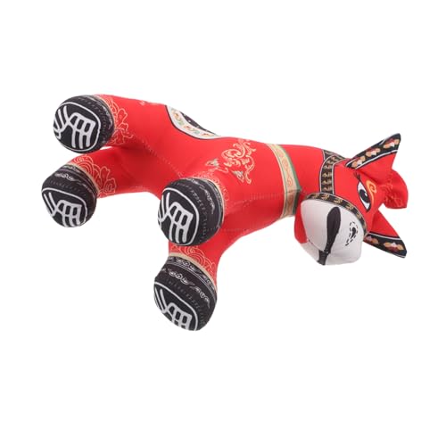 Alipis Chinesisches Pferd Plüschfigur Weicher Kuscheltier-Horse Plush Toy Leichtes Dekoratives Sammelobjekt und Vielseitiger Begleiter für Zuhause von Alipis